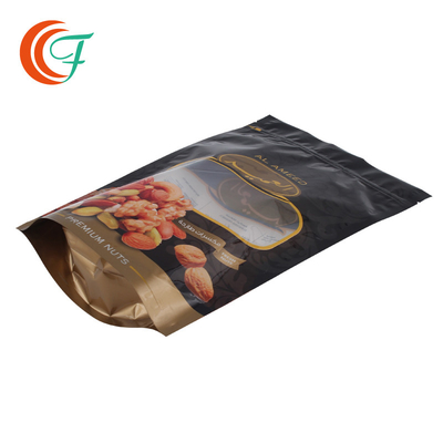 BOPP PET PE Baskılı Plastik Torbalar, Gıda Ambalajı Fındık Snack Açılıp Kapanabilir İçin