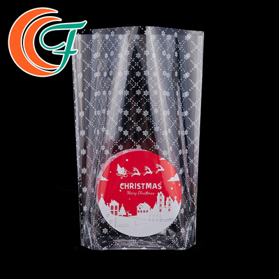 Logo Baskılı Plastik Noel Ambalaj Torbaları Biyobozunur Yeniden Kapatılabilir Poli