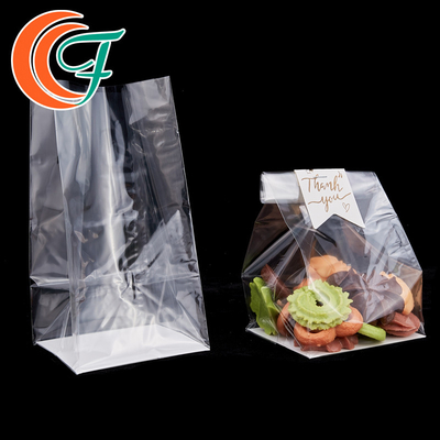 Isı Yalıtımlı Gıda Depolama Düz Tabanlı OPP Ambalaj Torbası Kare Tabanlı OPP Plastik Torba